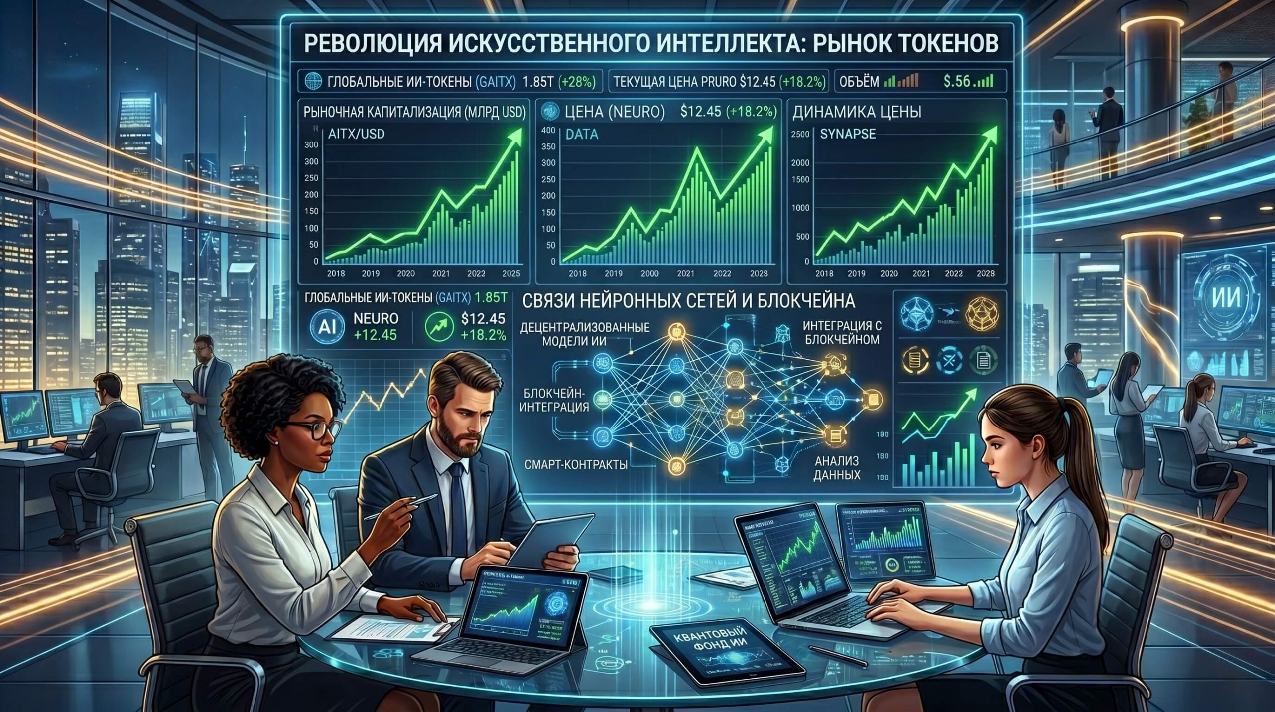 рост популярности AI токенов